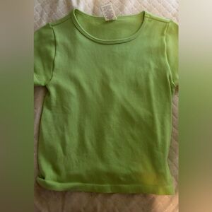 No Boundaries Lime Green Short Sleeve Tee